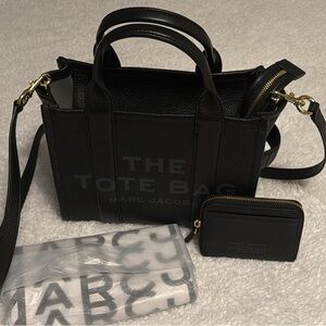 Marc Jacobs Black Tote with Matching Wallet